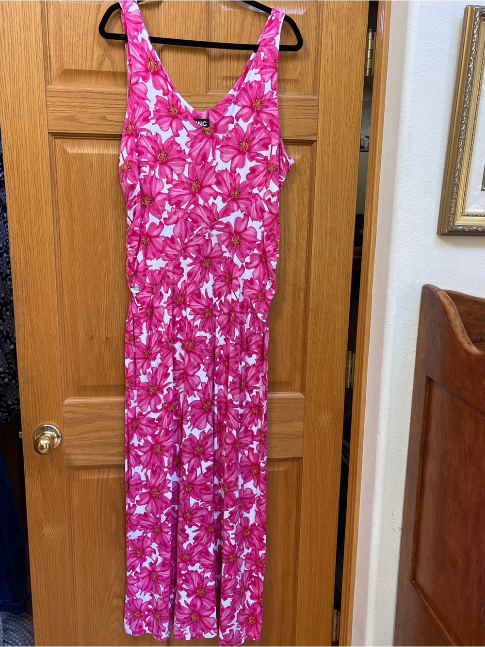 INC International Concepts Pink Floral Maxi Dress